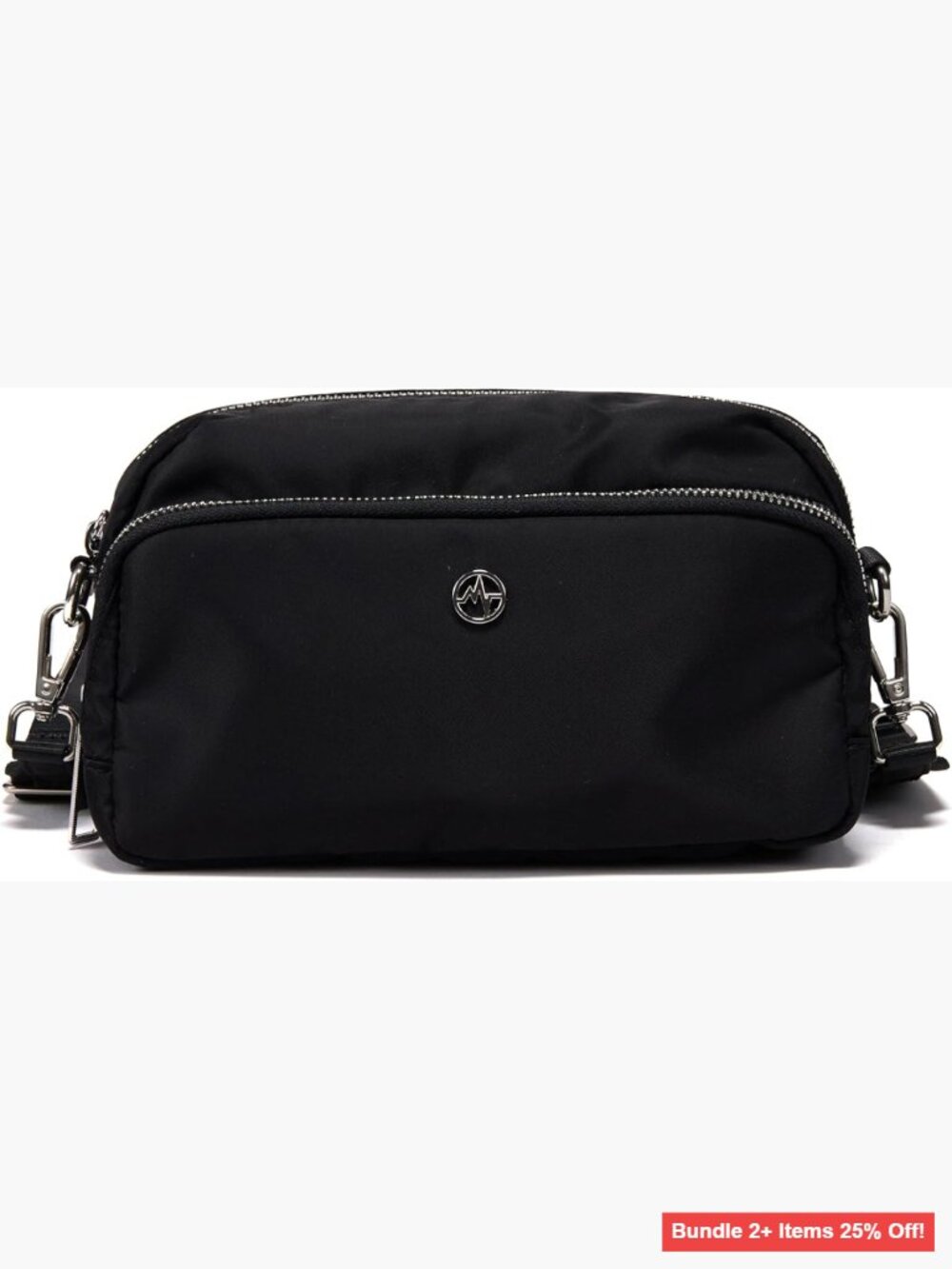 Water-Resistant Nylon Crossbody Sling Bag with Adjustable Strap